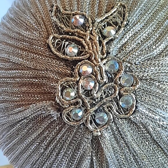 Handmade one of a kind Christmas ball elegant bronze stone #624 - Picture 6 of 6